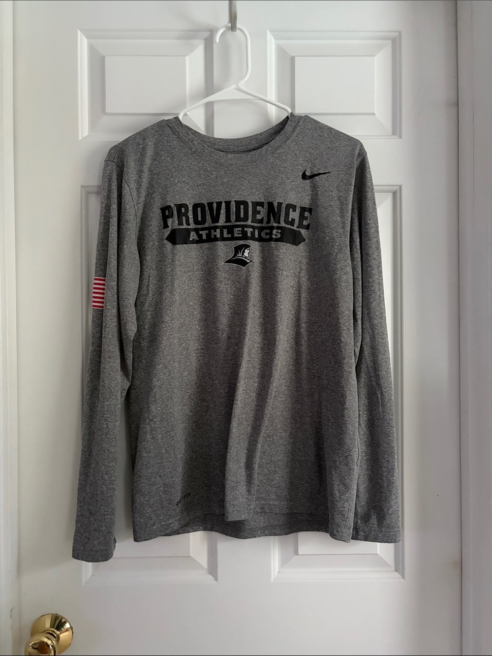 Nike Gray Providence college Athletics Long Sleeve Tee